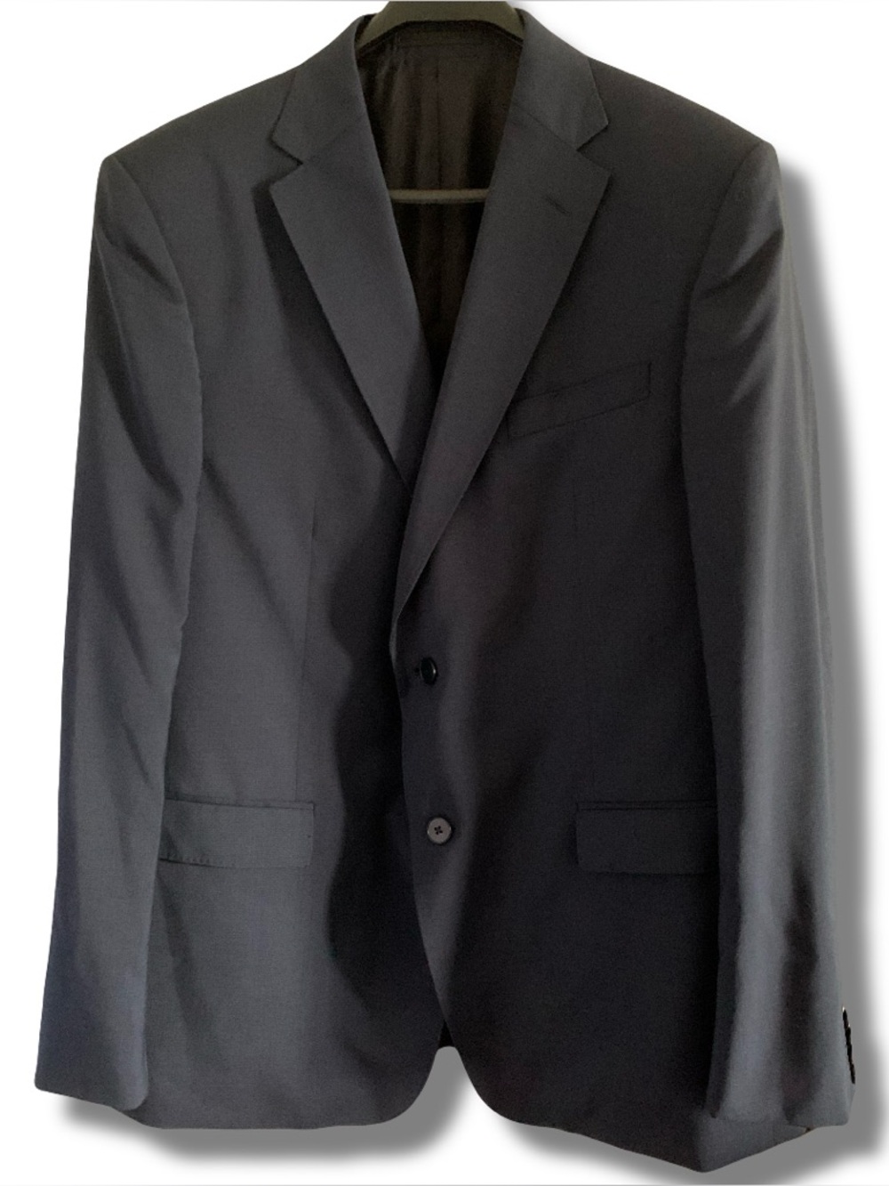 Z Zegna Solid Navy Blue Sports Coat Blazer Size 44R